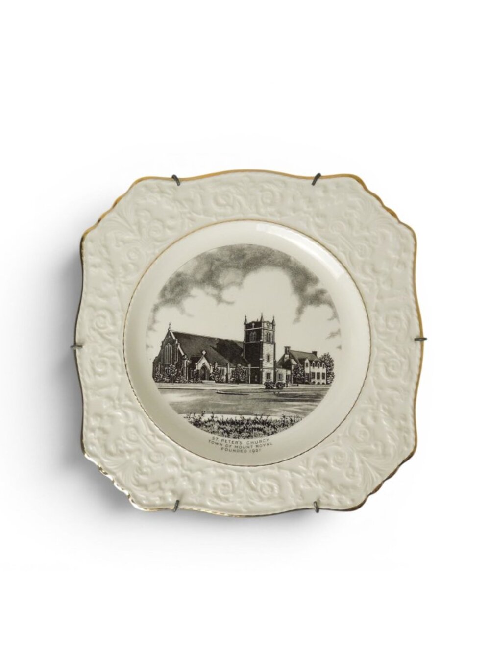 Vintage Royal Winton Grimwades St Peter’s Church Mount Royal Square Plate